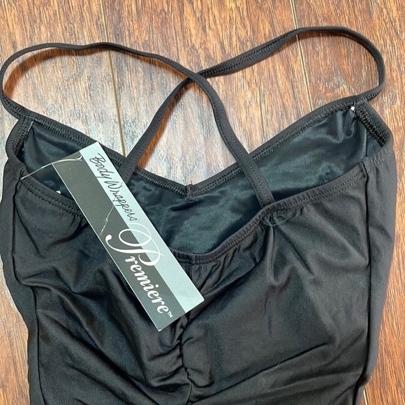 Body Wrappers Premiere #P522 shirred camisole leotard - Picture 7 of 8